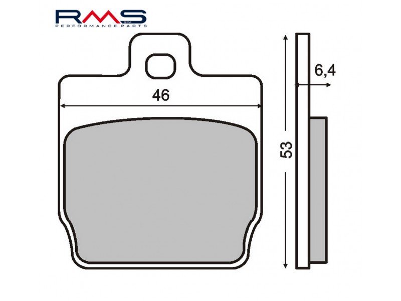Placute de frana RMS 225100280 organic