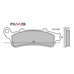 Placute de frana RMS 225100340 organic