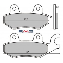 Placute de frana RMS 225100350 organic Placute de frana RMS 225100350 organic