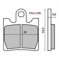 Placute de frana RMS 225100380 organic