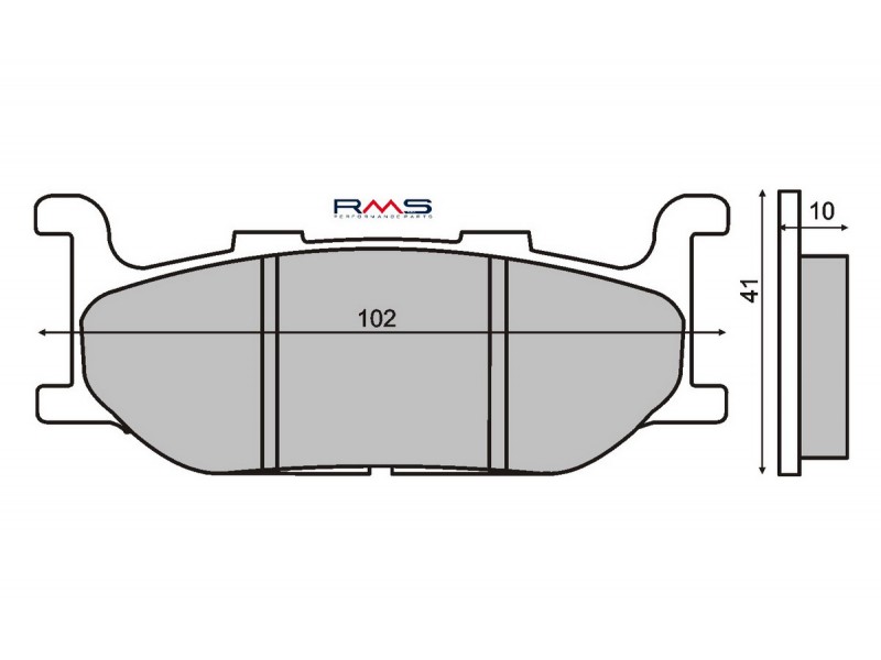 Placute de frana RMS 225100400 organic