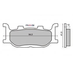 Placute de frana RMS 225100410 organic Placute de frana RMS 225100410 organic