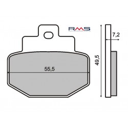 Placute de frana RMS 225100450 organic