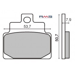 Placute de frana RMS 225100460 organic