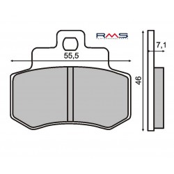 Placute de frana RMS 225100510 organic