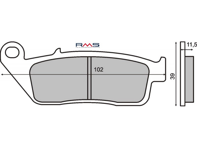 Placute de frana RMS 225100690 organic