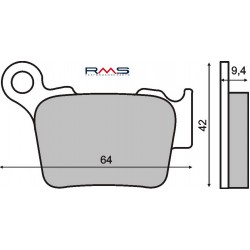 Placute de frana RMS 225100750 organic Placute de frana RMS 225100750 organic