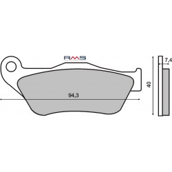Placute de frana RMS 225100770 organic Placute de frana RMS 225100770 organic