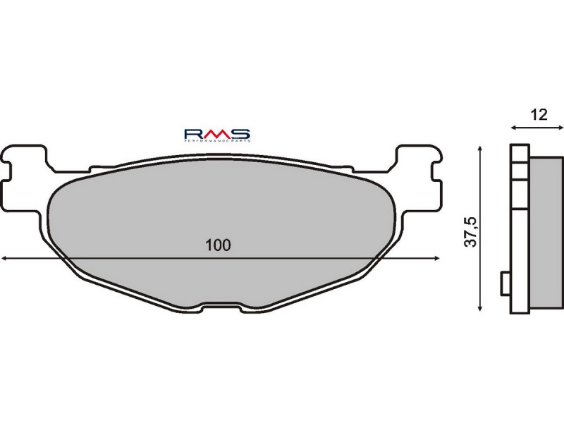 Placute de frana RMS 225100800 organic