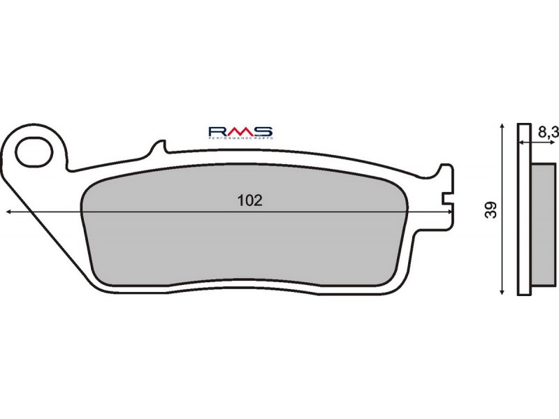 Placute de frana RMS 225100870 organic Placute de frana RMS 225100870 organic