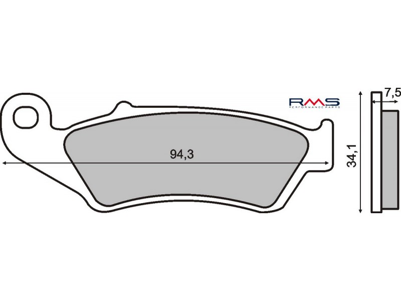 Placute de frana RMS 225100920 organic Placute de frana RMS 225100920 organic