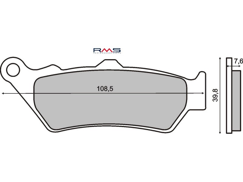Placute de frana RMS 225101010 organic