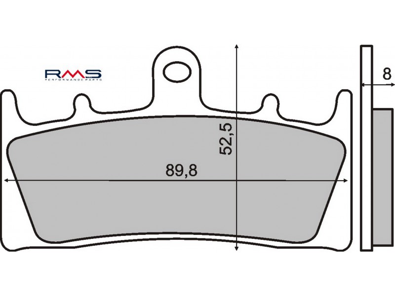 Placute de frana RMS 225101170 organic