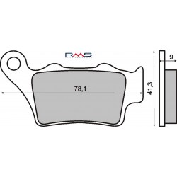 Placute de frana RMS 225101330 organic Placute de frana RMS 225101330 organic