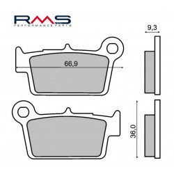 Placute de frana RMS 225101453 organic Placute de frana RMS 225101453 organic