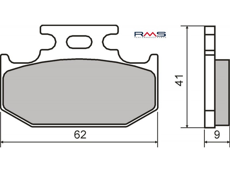 Placute de frana RMS 225101790 organic