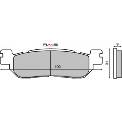 Placute de frana RMS 225102660 organic Placute de frana RMS 225102660 organic