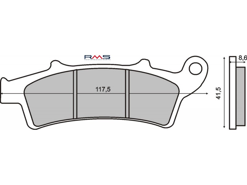 Placute de frana RMS 225102670 organic
