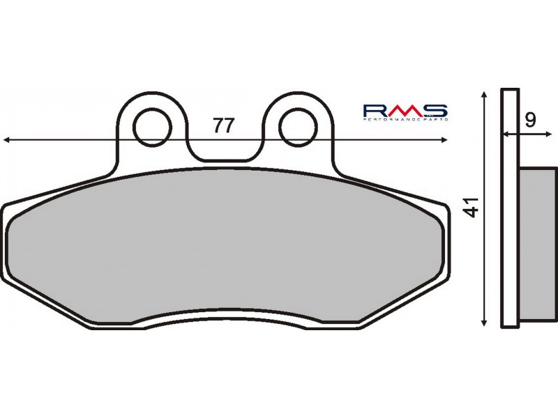 Placute de frana RMS 225102720 organic