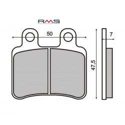 Placute de frana RMS 225102810 organic Placute de frana RMS 225102810 organic
