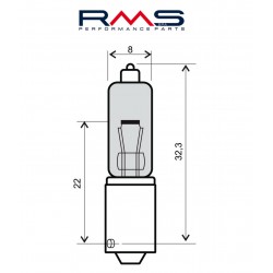 Bec RMS 246510015 12V 21W, 90° 10 pcs Alb Bec RMS 246510015 12V 21W, 90° 10 pcs Alb