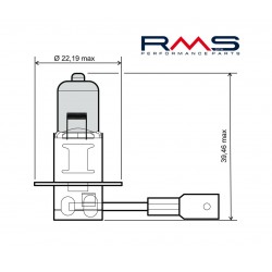 Bec RMS 246510045 12V 55W, H3 Alb Bec RMS 246510045 12V 55W, H3 Alb