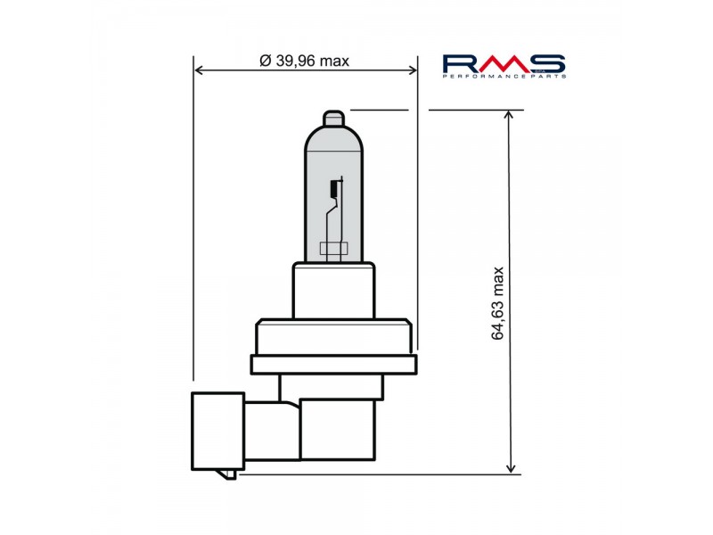 Bec RMS 246510075 12V 35W, H8 Alb
