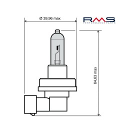 Bec RMS 246510085 12V 55W, H11 Alb Bec RMS 246510085 12V 55W, H11 Alb