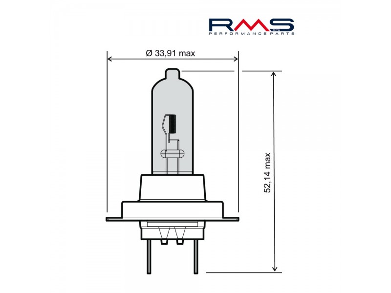 Lamp RMS 246510115 H7 12V 55W Lamp RMS 246510115 H7 12V 55W