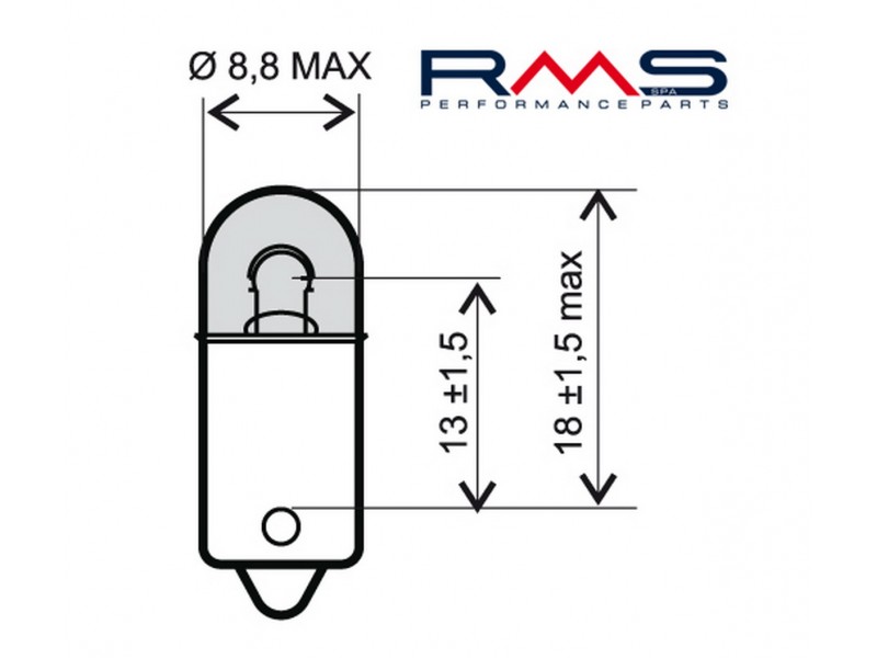 Lamp RMS 246510415 BA9S 12V 4W