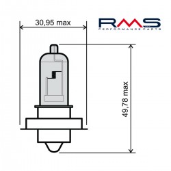 Lamp RMS 246510420 P26S 12V 15W Lamp RMS 246510420 P26S 12V 15W