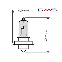 Lamp RMS 246510435 P26S 12V 20W Lamp RMS 246510435 P26S 12V 20W