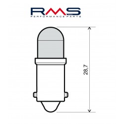 Bec RMS 246510555 Led 12V, BA9S white (2 pcs) Bec RMS 246510555 Led 12V, BA9S white (2 pcs)