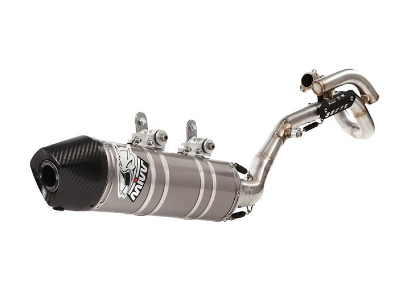Sistem de evacuare complet 1x1 MIVV OVAL M.HO.028.SXC.F Otel inoxidabil / Capac Carbon