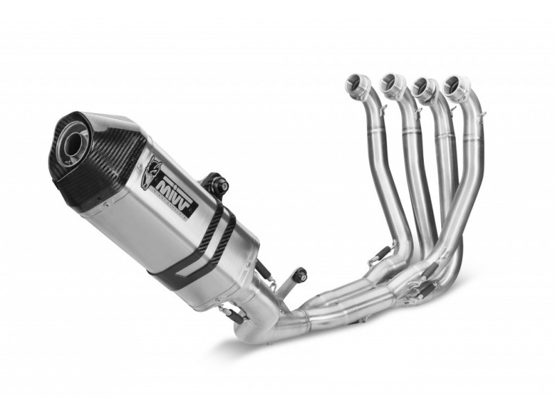 Sistem de evacuare complet 4x2x1 MIVV SPEED EDGE R.KA.0005.SRT Full Titan / Capac Carbon version 