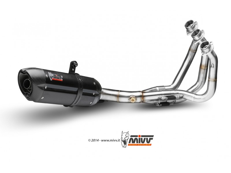Full exhaust system 3x1 MIVV SUONO Y.042.L9 Steel Black