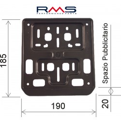 Plate holder RMS 142700010 for moped and scooter Plate holder RMS 142700010 for moped and scooter