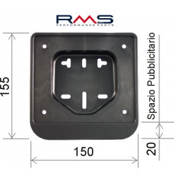 Plate holder RMS 142700040 for moped and scooter Plate holder RMS 142700040 for moped and scooter