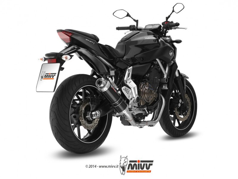 Sistem de evacuare complet 2x1 MIVV GP Y.045.LXB Steel Black d105