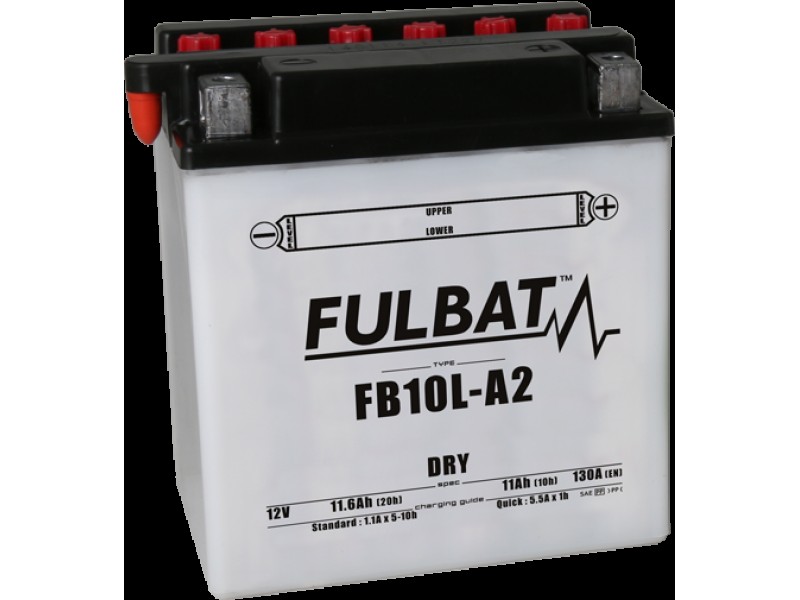 Baterie conventionala FULBAT FB10L-A2  (YB10L-A2) include electrolit