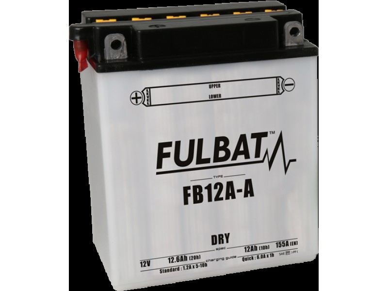 Baterie conventionala FULBAT FB12A-A  (YB12A-A) include electrolit