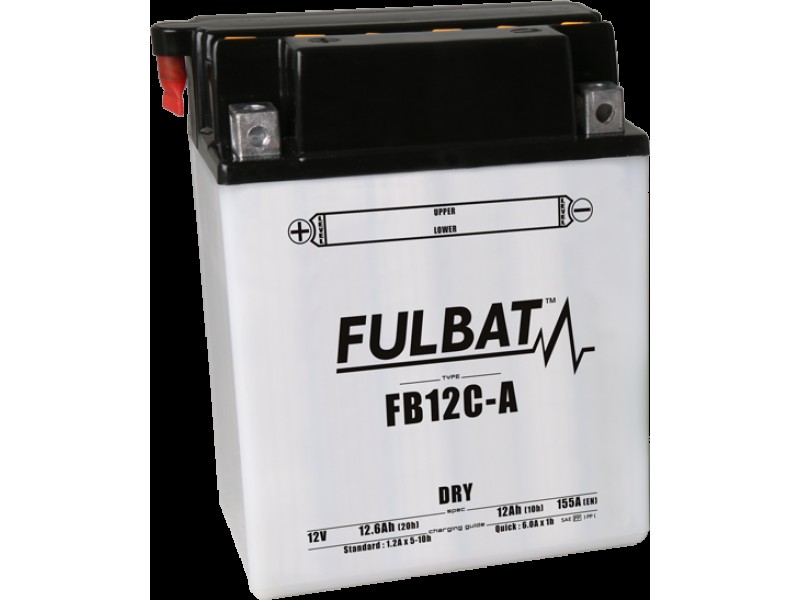 Baterie conventionala FULBAT FB12C-A  (YB12C-A) include electrolit
