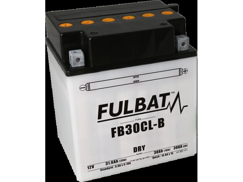 Baterie conventionala FULBAT FB30CL-B (YB30CL-B) include electrolit Baterie conventionala FULBAT FB30CL-B (YB30CL-B) include electrolit