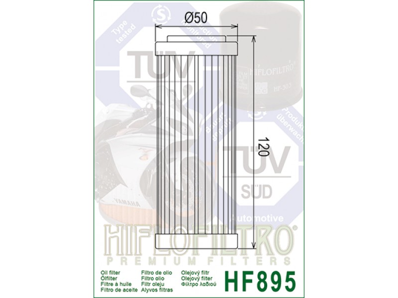 Filtru de ulei HIFLOFILTRO HF895