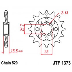 Pinion fata JT JTF 1373-15 15T, 520 Pinion fata JT JTF 1373-15 15T, 520