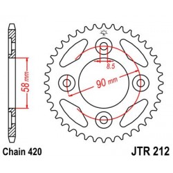 Foaie spate JT JTR 212-37 37T, 420 Foaie spate JT JTR 212-37 37T, 420