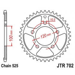 Foaie spate JT JTR 702-45 45T, 525 Foaie spate JT JTR 702-45 45T, 525