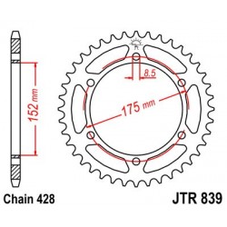 Foaie spate JT JTR 839-51 51T, 428 Foaie spate JT JTR 839-51 51T, 428