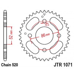 Foaie spate JT JTR 1071-31 31T, 520 Foaie spate JT JTR 1071-31 31T, 520