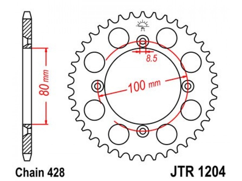 Foaie spate JT JTR 1204-49 49T, 428 Foaie spate JT JTR 1204-49 49T, 428